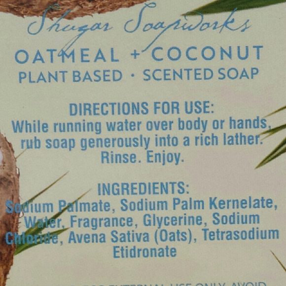 Sugar Soap Works Lemon & Oatmeal Coconut Soap Set - Picture 9 of 9